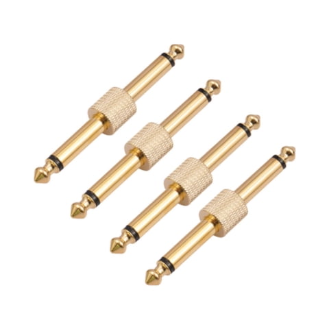 Magideal - Efectos De Guitarra De 6.35 Mm Pedal Pedal Pedal De Guitarra Conexión De Conexión Del Adaptador Masculino Enchufe Para El Bajo De La Guitarra En Casa