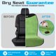 thumbnail image 2 of Funda de asiento de coche HAPPEGEAR impermeable verde, 2 of 8