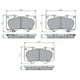 thumbnail image 2 of Pastillas Freno para auto Toyota 4Runner 2010-2023 Delantero, 2 of 4