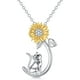 thumbnail image 1 of Collar gato girasol plata 925, 1 of 3