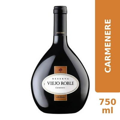 Vino Tinto Carmenere Reserva Viejo Roble Botella 750 Ml Undurraga