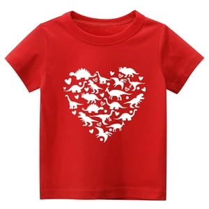 Camiseta Sineeko Para Niños Pequeños Love Heart 2T