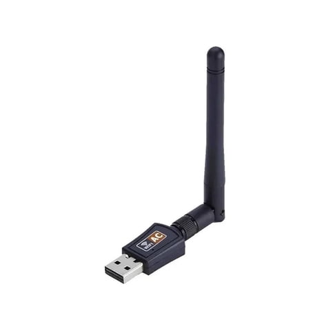 Genérico - Adaptador Wifi Usb 5G Y 2.4 G Con Antena Doble Banda 600Mbps