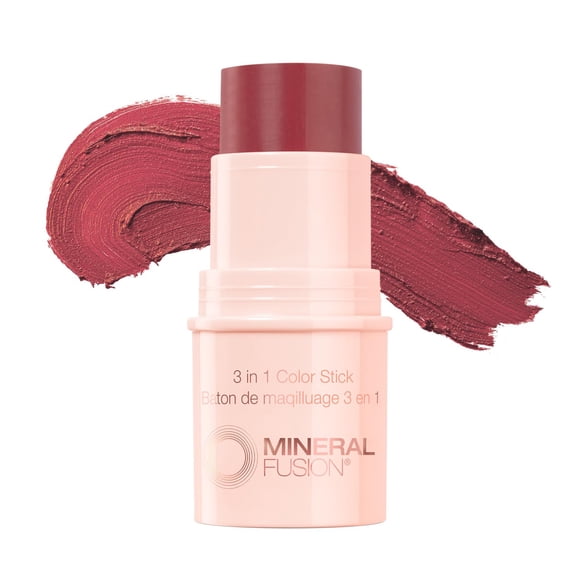 Barra de color 3 en 1 Mineral Fusion Berry Glow, 5 ml