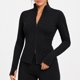 thumbnail image 5 of Chaqueta Deportiva Larga Spandex Elástico Tallas S-M-L Negro, 5 of 7