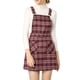 thumbnail image 1 of INSPIRE CHIC Vestido de Tirantes Ajustables a Cuadros para Mujer, Regreso a Clases, L Rojo, 1 of 8