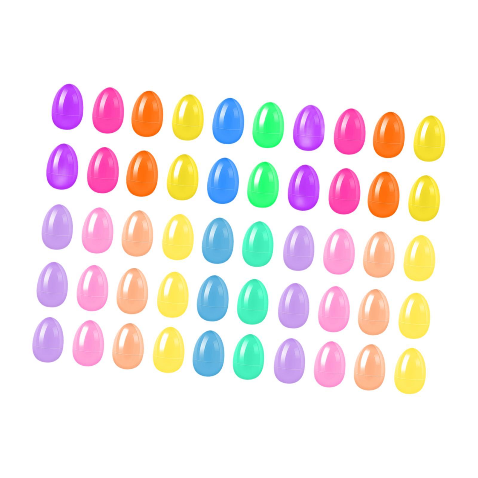Magideal - 50 Huevos De Pascua Rellenables, Huevos De Pascua Vacíos, Juguetes Interactivos, Adornos Creativos, Decoraciones Para El Aula, Recompensas Para Niños