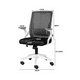 thumbnail image 2 of Silla ergonómica de oficina Carla giratoria con asiento de memoria negra, 2 of 3