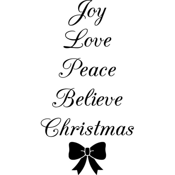 Decomural Love Joy Peace Christmas WS-50034