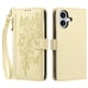 thumbnail image 2 of Funda Billetera Floral en Relieve iphone17 con Tarjetero y Cremallera Blanco, 2 of 6
