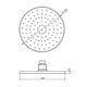 thumbnail image 3 of Plato Ducha Circular de 20 cm Cromo Negro, 3 of 3