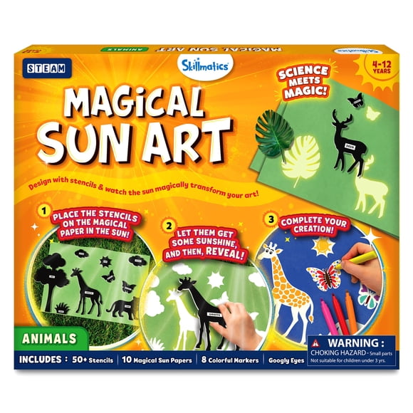 Kit de manualidades Skillmatics Sun Paper Art con papel decorativo para niños