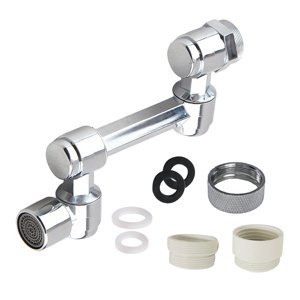 Magideal - Grifo De Filtro De Salpicaduras Giratorio De 1080 Grados, Grifo De Accesorio De Rociador De Grifo, Aireador De Grifo De Fregadero Giratorio, Para Tipo Único