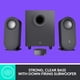 thumbnail image 3 of Altavoces para computadora Logitech Z407 Bluetooth con subwoofer negros, 3 of 8