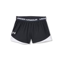 Pantalones Cortos Under Armour Tech Play Up Para Niñas, Color Blanco Y Negro, Talla S
