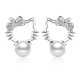 thumbnail image 1 of Aros Aritos Hello Kitty Ley Plata 925 Con Perla Fantasía, 1 of 3