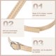 thumbnail image 3 of Uxcell 2 Pares de Correa de Reemplazo para Tobillo para Tacones Bandas de Zapatos de Cuero, Cuero Albaricoque, 3 of 7