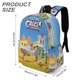 thumbnail image 3 of Los Casos de Criaturas-theme Backpack, Campus style schoolbag Bookbag with Adjustable Shoulder Straps And Large Zip Compartment, Unisex Travel Bags.42x30x15cm, 3 of 6
