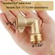 thumbnail image 2 of Codo para manguera BILAL de 90 grados de latón macizo, conector para RV, 2 of 6