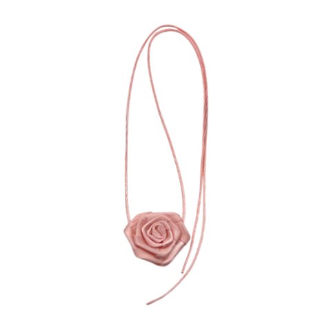 Magideal - Collar De Flores Gargantilla Collar Cuello Flor Gargantilla Correa Larga Flor Hecha A Mano Para Mujeres Niñas Cintura Cuerda Banda Para El Cuello Para Rosa