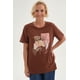 thumbnail image 1 of Polera Mujer Print Posicional Café, 1 of 4