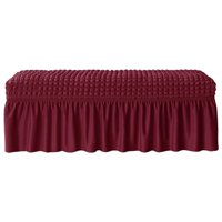 Magideal - Funda Para Banco De Comedor, Elásticas Extraíbles Para Sillas, De Funda De Asiento Elástico, Funda De Cojín Para Banco Para , Vino Vino Rojo