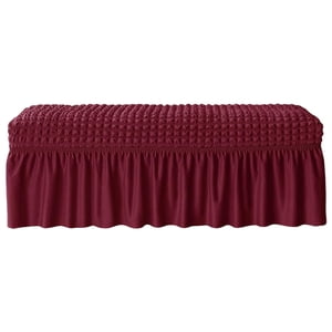 Magideal - Funda Para Banco De Comedor, Elásticas Extraíbles Para Sillas, De Funda De Asiento Elástico, Funda De Cojín Para Banco Para , Vino Vino Rojo