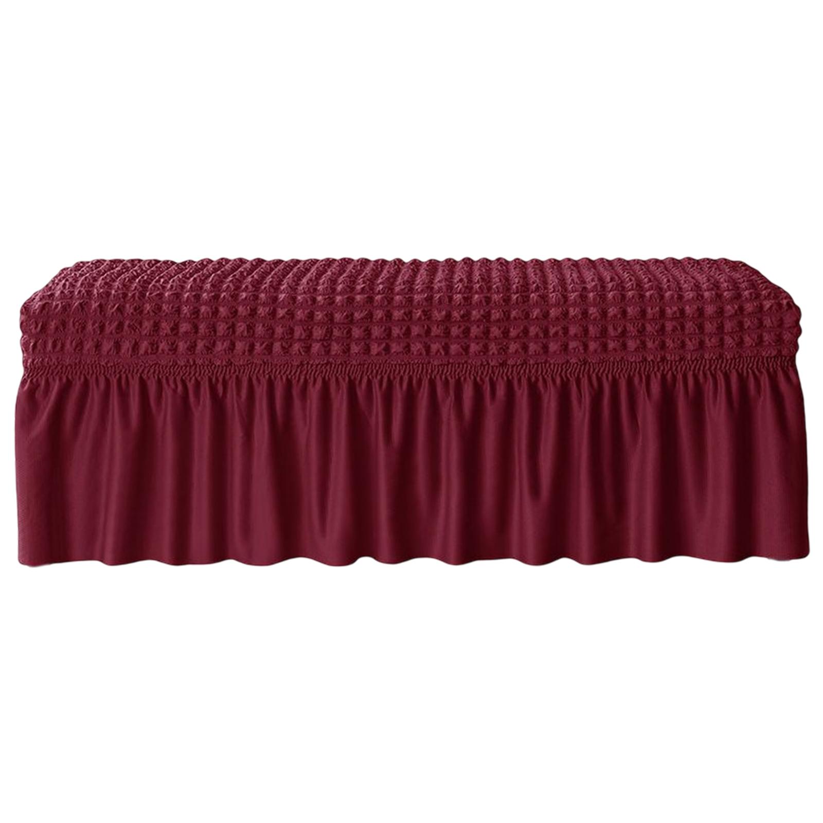 Magideal - Funda Para Banco De Comedor, Elásticas Extraíbles Para Sillas, De Funda De Asiento Elástico, Funda De Cojín Para Banco Para , Vino Vino Rojo
