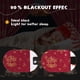 thumbnail image 3 of Cortinas Nicetown de terciopelo rojo, 213 x 132 cm, Navidad, 2 paneles, 3 of 8