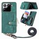 thumbnail image 1 of Funda Tipo Cartera con Correa Cruzada para Xiaomi 15 Protección Contra Golpes Verde, 1 of 4