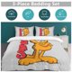 thumbnail image 5 of x206 Garfield Bed Duvet Cover Microfiber Bedding Sets 3D Printed Lightweight 3 Piece Comforter Sets, 1 Duvet Cover And 2 Pillow Shams for Kids Boys Girls 90"x90" jn206, 5 of 5