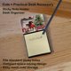thumbnail image 2 of Dispensador recargable con soporte para notas adhesivas Dachshund Christmas, 2 of 7