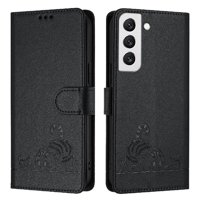 Funda Tipo Cartera Foxdock Para Samsung Galaxy S22 Plus Con Soporte, Ranuras, Rfid, Diseño De Gato