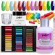 thumbnail image 1 of Kit de 36 tizas de colores pastel suaves, 150 ml de líquido acrílico, polvo acrílico y líquido, kit de inicio para uñas acrílicas con pincel y vaso para polvo acrílico de colores DIY., 1 of 7
