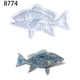 thumbnail image 5 of Juego De Moldes De Silicona De Peces Betta Y Bass Para Arte De Pared, 5 of 9