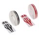 thumbnail image 5 of 2pcs broches cinta adhesiva de vinilo calcomanías para automóviles steamline negro + rojo, 5 of 6