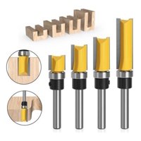 Genérica - Set De 4 Fresas Copiadoras 1/4 Rebaje Y Recorte Fresadora
