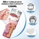 thumbnail image 5 of Juego de Pizza Vaso aislado de acero inoxidable con asa, diseño temático, regalo para familia, amigos y fans; incluye pajita y encaja en el portavasos estándar, 40 oz, 5 of 6