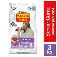 Alimento Seco Perro Senior Raza Pequeña Carne Bolsa 3 Kg Master Dog
