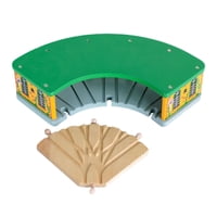 Magideal - Casa De Tren De Madera Compatible Con La Mayoría De Las Marcas De Juegos De Trenes, Juguetes De Madera Con Vías De Cambio De 5 Vías Para Niños Con Hab