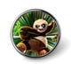 thumbnail image 1 of Kung Fu Panda-Theme Round Button Badge: Premium Metal Construction, Ideal for High-End Events 2.8 cm, 1 of 6