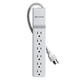 thumbnail image 2 of Protector contra sobretensiones Power Strip, cable Belkin de 6 salidas y 2.5 pies, 2 of 4