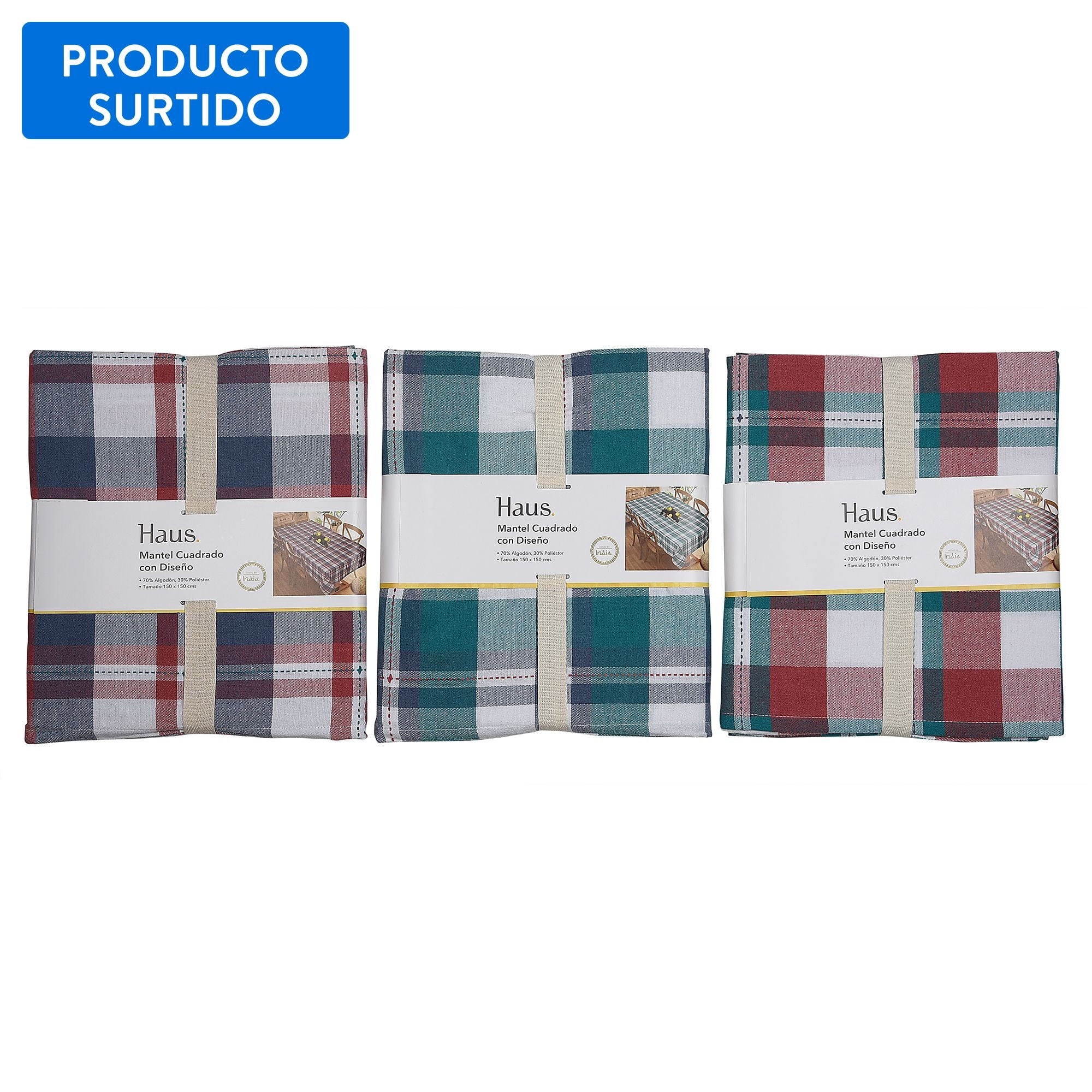 Mantel 80% Algodón 150cm Surtido