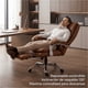 thumbnail image 3 of Silla Oficina Gerencial Asiento De Cuero Pata Acero Premium Color Café Material Del Tapizado Cuero Sintético, 3 of 8