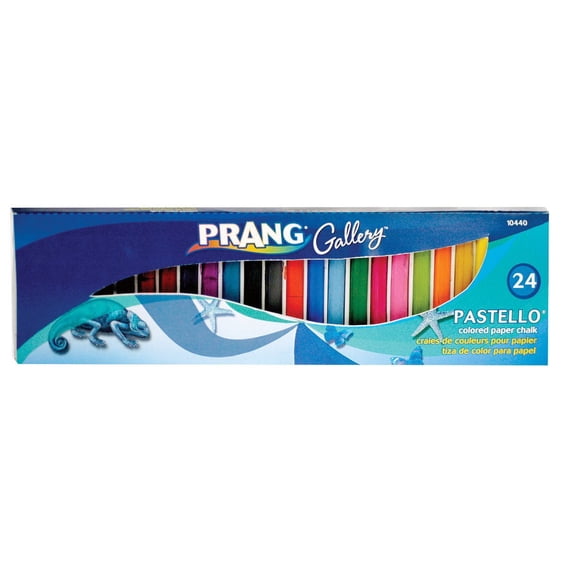 Chalk Prang 001338 Pastello - Papel cuadrado de colores (24 unidades), no tóxico