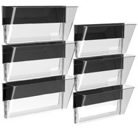 Organizador De Archivos Storex Tamaño Legal Magnético Paquete De 6 Transparente