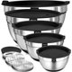thumbnail image 1 of Umite Chef Mixing Bowls with Airtight Lids Set, 8PCS Stainless Steel Nesting Mixing Bowls Set, 1 of 3