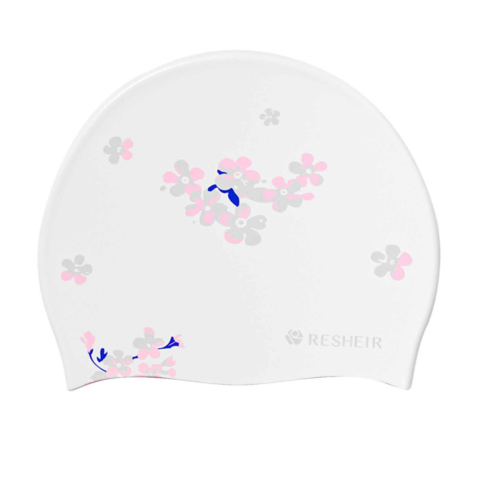 Ioensy - Gorro De Natación De Silicona Gorro De Natación De Estudio Para Competición De Piragüismo Deportes Acuáticos Blanco