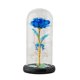 thumbnail image 1 of Flor De Rosa Con Lámpara De Noche Con Cubierta De Vidrio Para Boda, Hogar, Dormitorio, Azul, 1 of 5