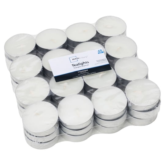Pack 48 Velas Tealight Blancas 1 Un Mainstays
